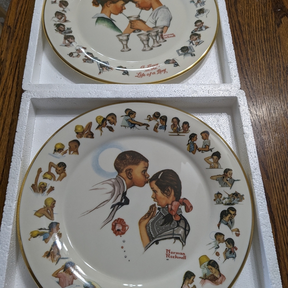 Norman Rockwell fine china collectibles by Gorham